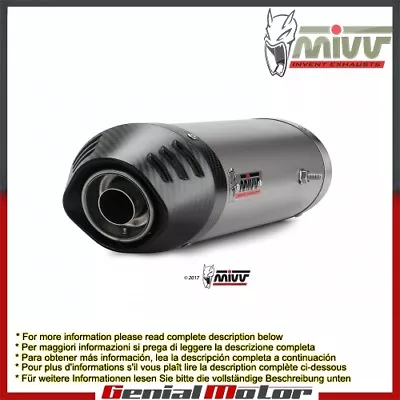 Mivv Approved Exhaust Mufflers Oval Titan U Ducati Multistrada 1000 2004 > 2006 • $711.80